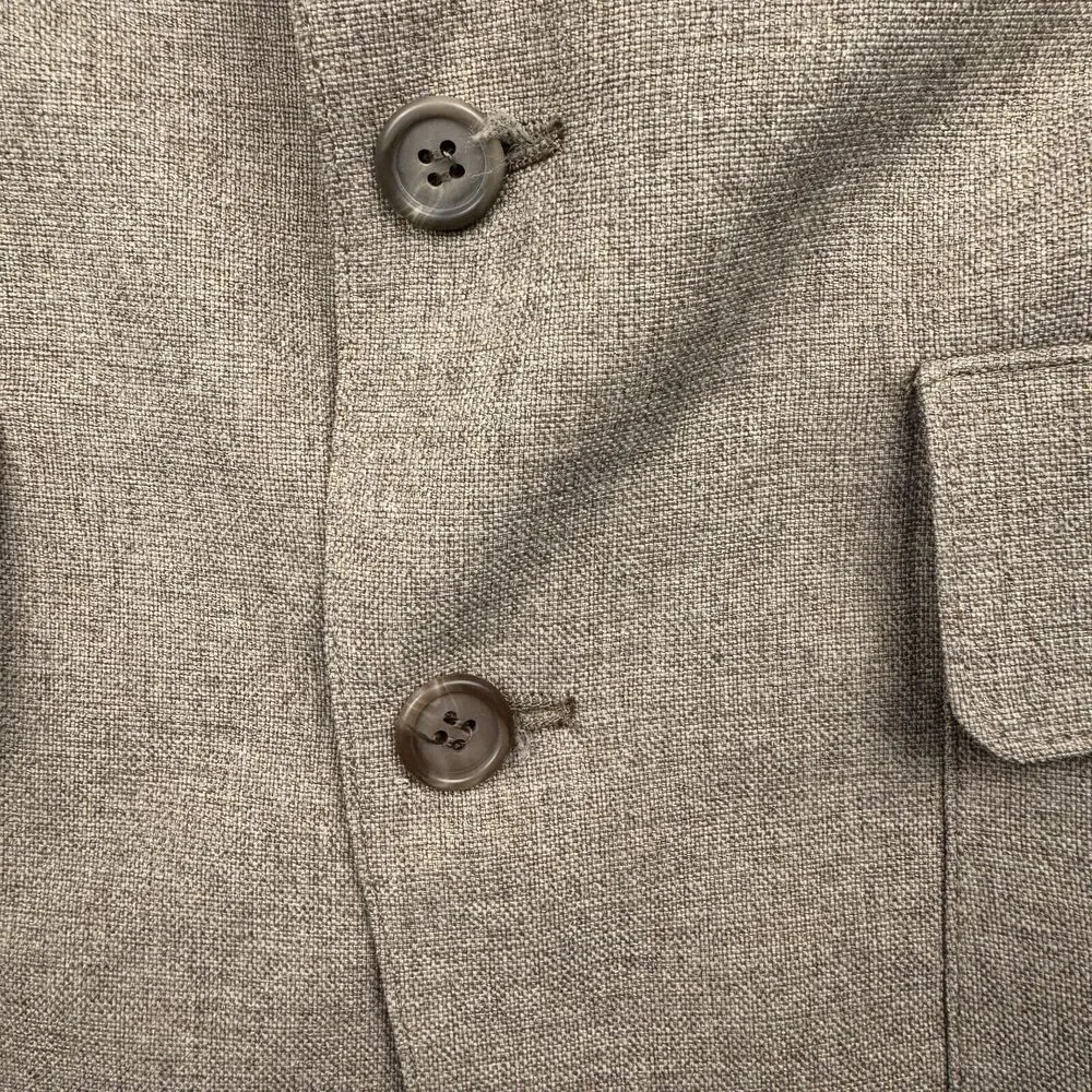 Vintage Levi Panatela Sportswear Men's Size 38S Heathered Brown Suit Coat Jacket - Picture 3 of 15